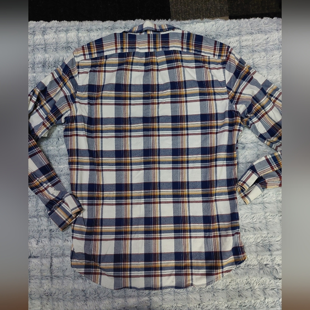 Old Navy Men's Plaid Button-Down Shirt Large - Picture 4 of 4